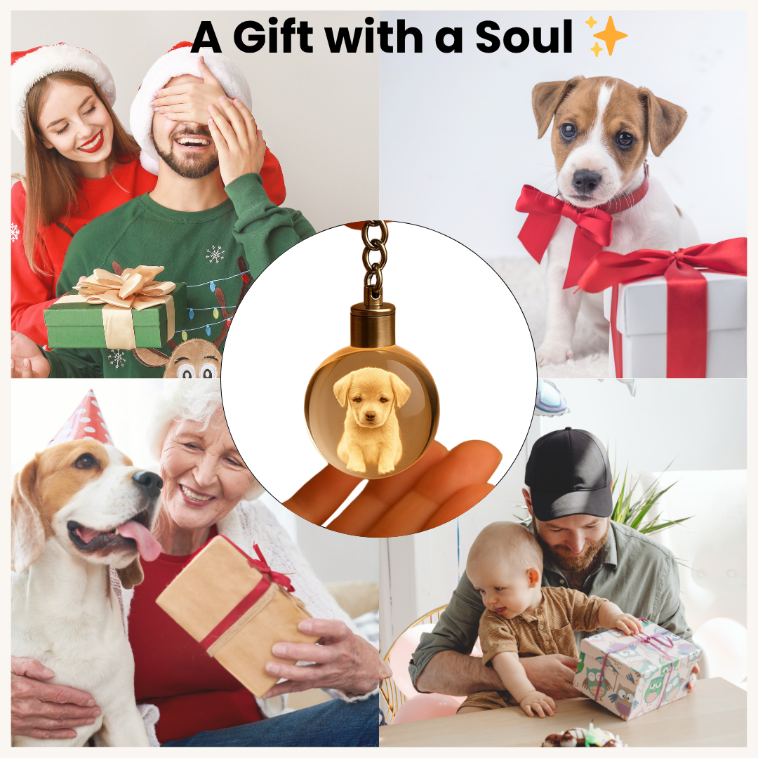 Glow Buddy™ Personalized Glow Crystal Keychain