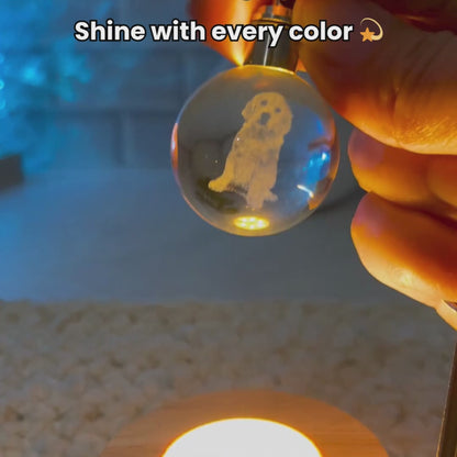 Glow Buddy™ Personalized Glow Crystal Keychain